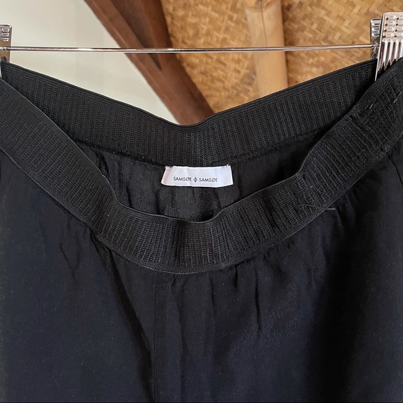 Samsoe Samsoe Black Wide Leg Soft Pants Size S - Picture 7 of 8